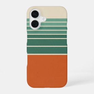 Coque iPhone 16 Bloc Rétro & Rayures