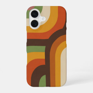 Coque iPhone 16 Blocs Organiques Vintage