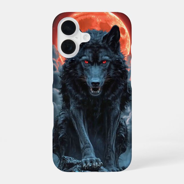 Coque iPhone 16 blood moon (Verso)