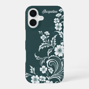 Coque iPhone 16 Blooms verdoyants enchantés