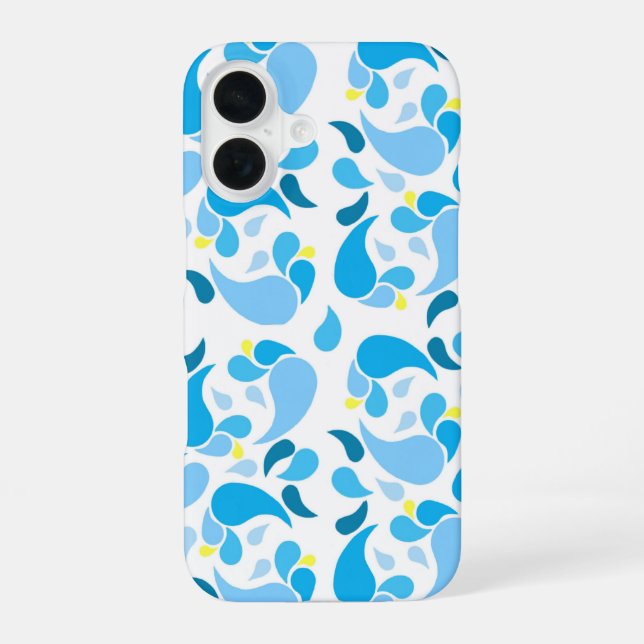 Coque iPhone 16 Blues d'Été (Verso)