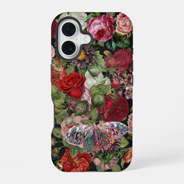 Coque iPhone 16 Boho Roses 2 (Verso)