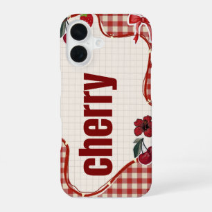 Coque iPhone 16 Boîtier de téléphone Cherry