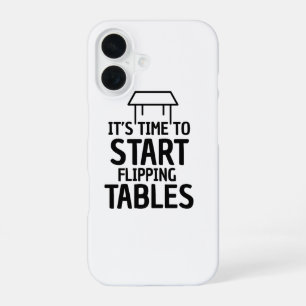 Coque iPhone 16 Boîtier de téléphone des tables de renvoi