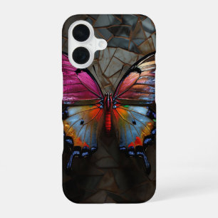 Coque iPhone 16 Boîtier de téléphone Papillon Coloré – Élégante Na