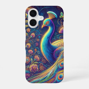 Coque iPhone 16 Boîtier de téléphone Peacock