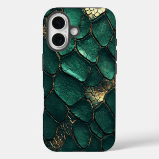 Coque iPhone 16 Boîtier de téléphone Serpent Luxe Snakeskin