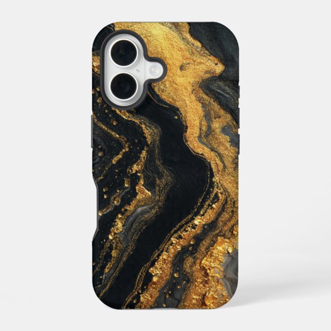 Coque iPhone 16 Boîtier iPhone 16 avec design abstrait de style pe (Verso)