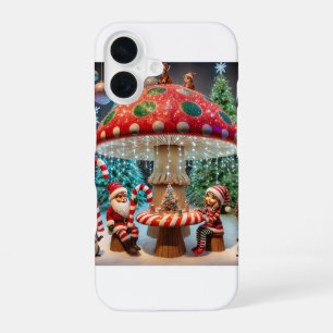 Coque iPhone 16 Boîtier iPhone 16 : Conception de champignon de No