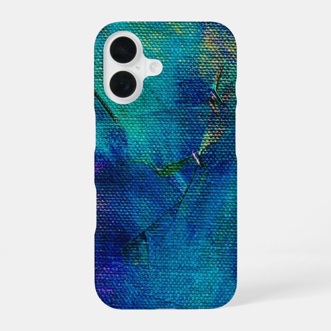 Coque iPhone 16 Boîtier iPhone 16 couleur abstrait – Moderne & Art (Verso)
