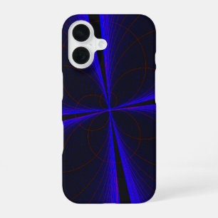Coque iPhone 16 Boîtier iPhone 16 géométrique à feuille de trèfle 