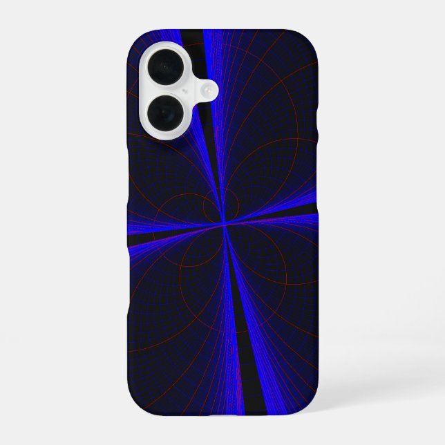 Coque iPhone 16 Boîtier iPhone 16 géométrique à feuille de trèfle  (Verso)