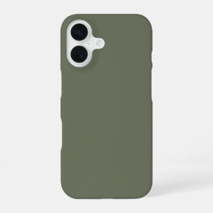 Coque iPhone 16 Boîtier iPhone 16 vert mousse personnalisable