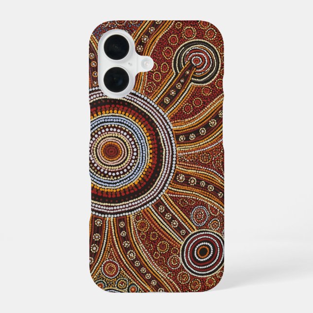 Coque iPhone 16 Boîtier iPhone / iPad ART ABORIGENE (Verso)