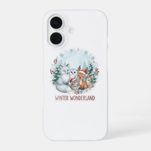 Coque iPhone 16 Boîtier iPhone/iPad Créatures Mignonnes de l'Hiver