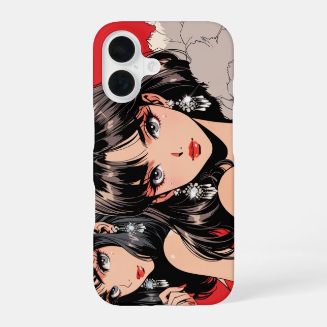 Coque iPhone 16 Boîtier iPhone / iPad de diva Anime (Verso)
