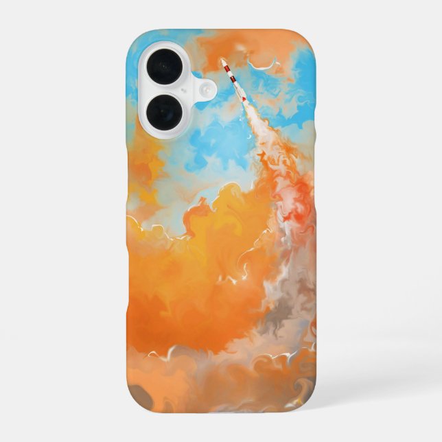 Coque iPhone 16 Boîtier iphone pour lancement de fusée dynamique  (Verso)