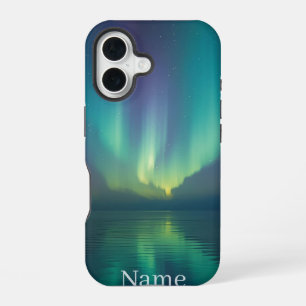 Coque iPhone 16 Boîtier téléphonique Aurora Borealis - Sk de nuit 