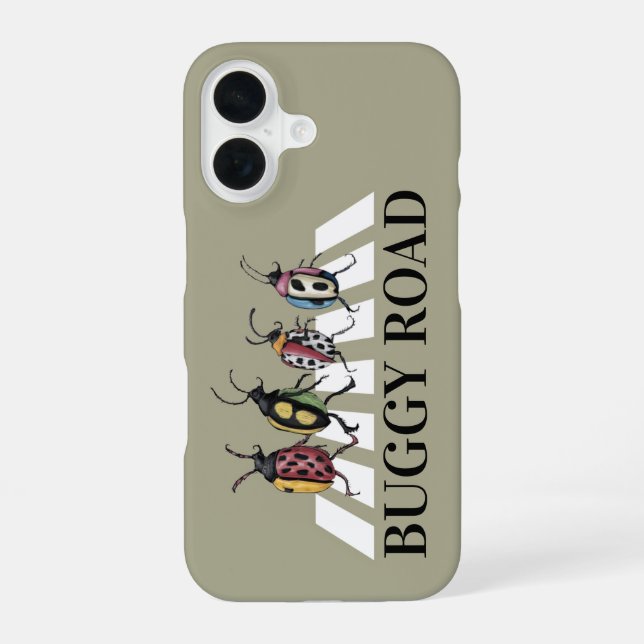 Coque iPhone 16 Boîtier téléphonique Funny Beetles (Verso)