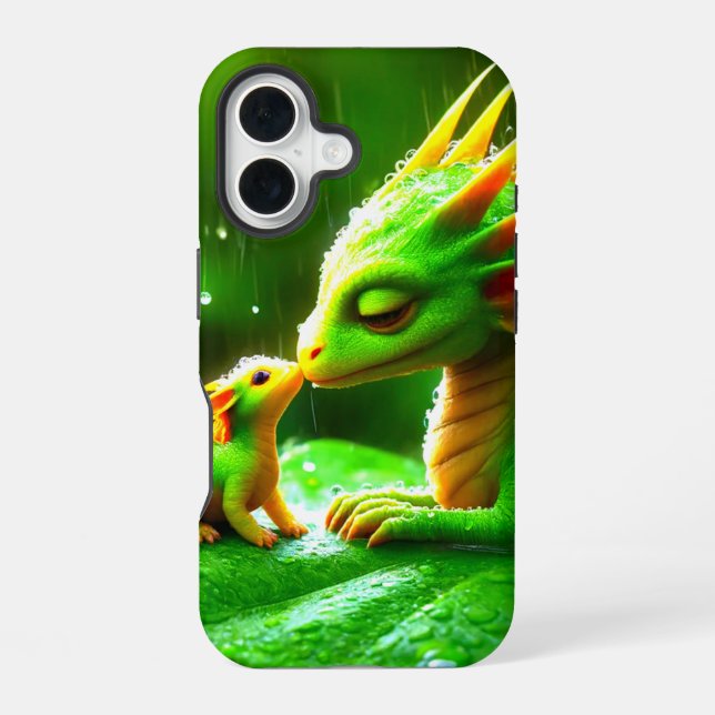 Coque iPhone 16 Boîtier téléphonique Green Creatures (Verso)