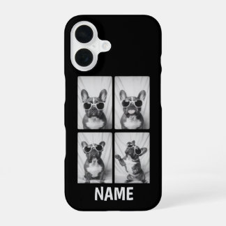 Coque iPhone 16 Boîtier téléphonique personnalisé Bulldog Portrait