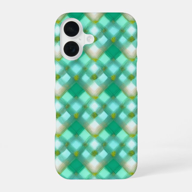 Coque iPhone 16 Boîtier téléphonique vert Mint (Verso)
