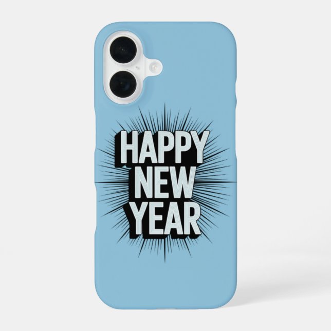 Coque iPhone 16 Bonne année (Verso)