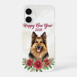Coque iPhone 16 Bonne année 2026 Art Chien