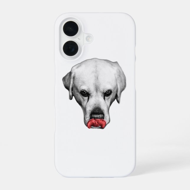 Coque iPhone 16 Bord Rouge (Verso)