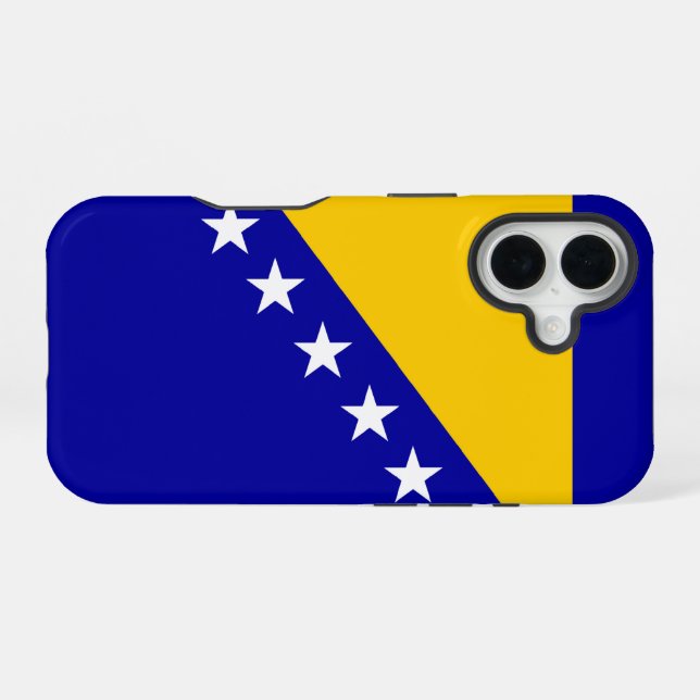 Coque iPhone 16 Bosnie-Herzégovine (Verso Horizontal)