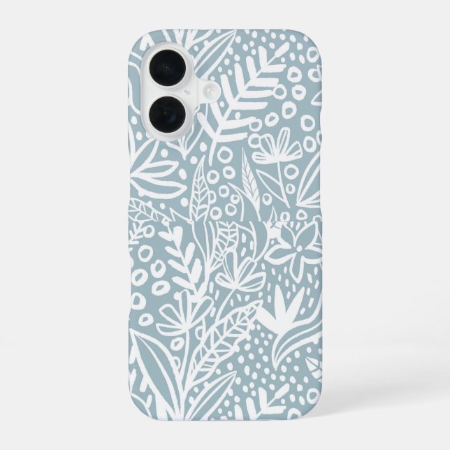Coque iPhone 16  Botanical Garden Pattern Phone Case (Verso)