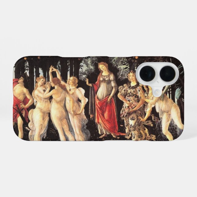 Coque iPhone 16 Botticelli Primavera /Allégorie du printemps (Verso Horizontal)