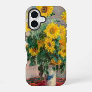 Coque iPhone 16 Bouquet de tournesols par Monet Impressionniste