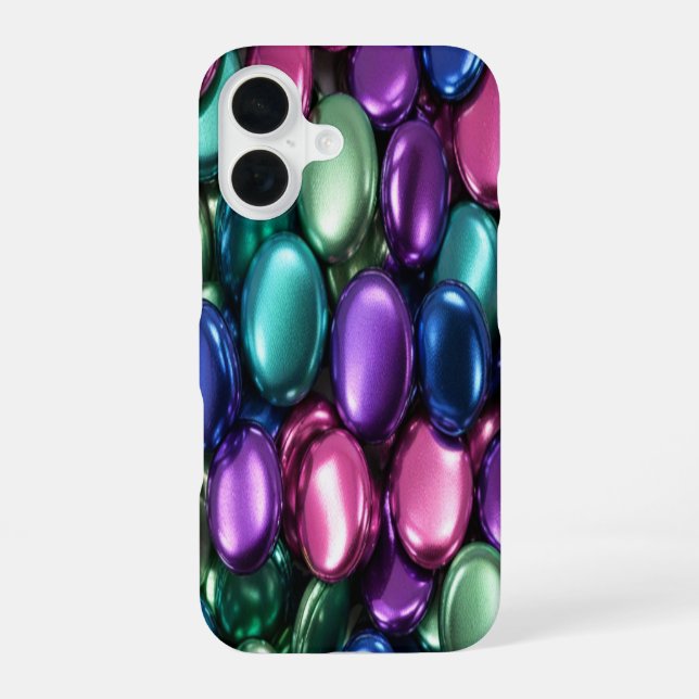 Coque iPhone 16 Boutons colorés #1 - Coques iPhone 16 (Verso)