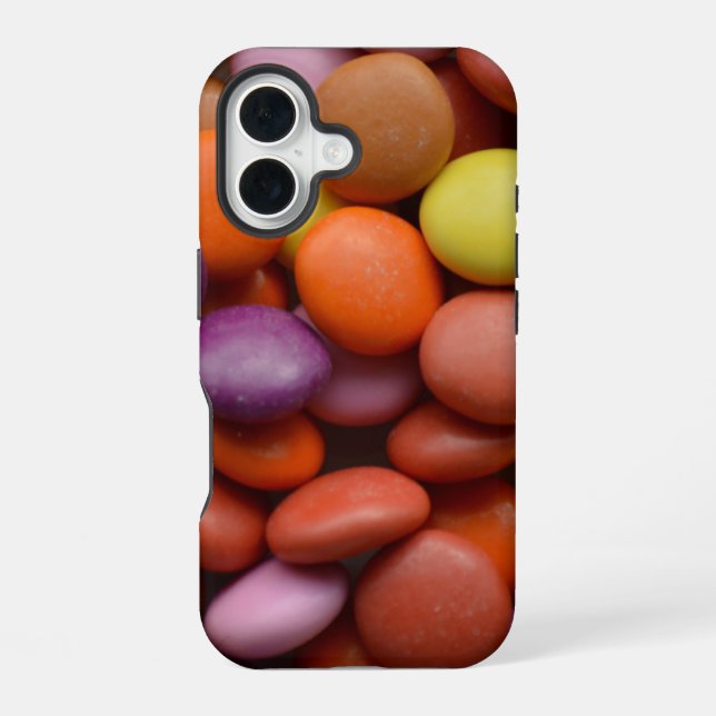 Coque iPhone 16 Boutons de bonbons (Verso)