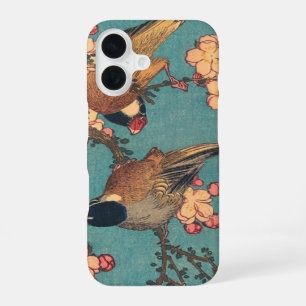 Coque iPhone 16 Bouvreuil d'Hokusai et Cerisier Fleur Vintage Oise