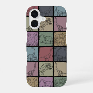 Coque iPhone 16 Brachiosaurus vintage Dinosaur Téléphone rétro