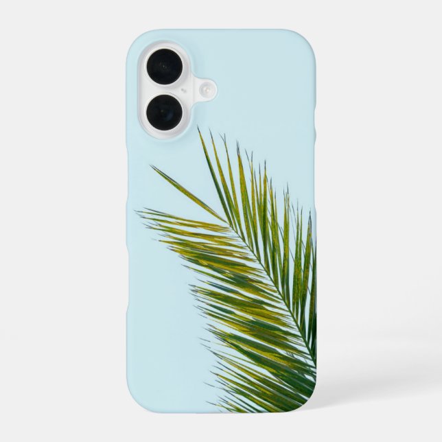 Coque iPhone 16 Branche de palmier (Verso)