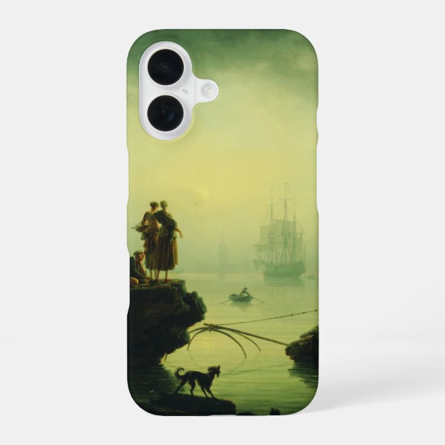 Coque iPhone 16 Brouillard du matin en mer par Joseph Vernet  (Verso)