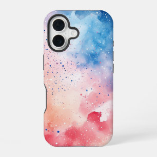 Coque iPhone 16 Brume céleste - Boîtier de téléphone à aquarelle d