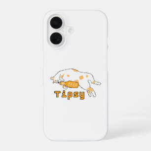 Coque iPhone 16 BubblyCuddle Bière Chat