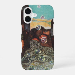 Coque iPhone 16 Bulles de fantaisie Art nouveau dans une décoratio