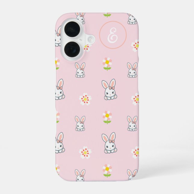 Coque iPhone 16 Bunny Bloom Délice (Verso)