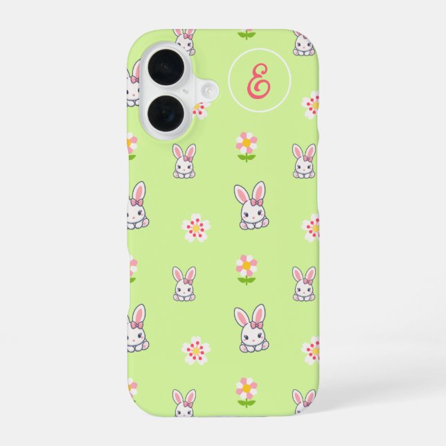 Coque iPhone 16 Bunny Bloom Délice (Verso)