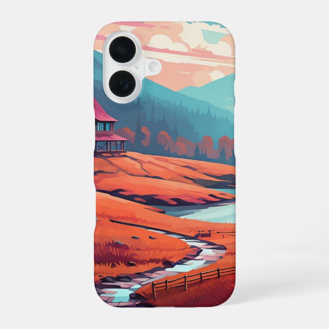 Coque iPhone 16 Cabine confortable par Autumn Stream_coque iphone (Verso)