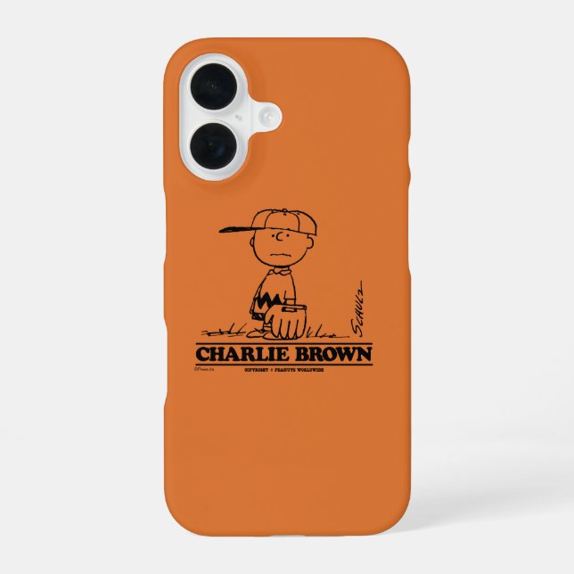 Coque iPhone 16 cacahuètes | Charlie Brown Jouer à la balle (Verso)