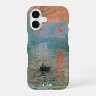 Coque iPhone 16 Cadeau d'art personnalisé de Monet pour elle