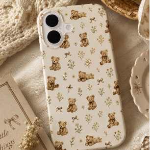Coque iPhone 16 Cadeau d'ours en peluche Coquette Cottagecore avec