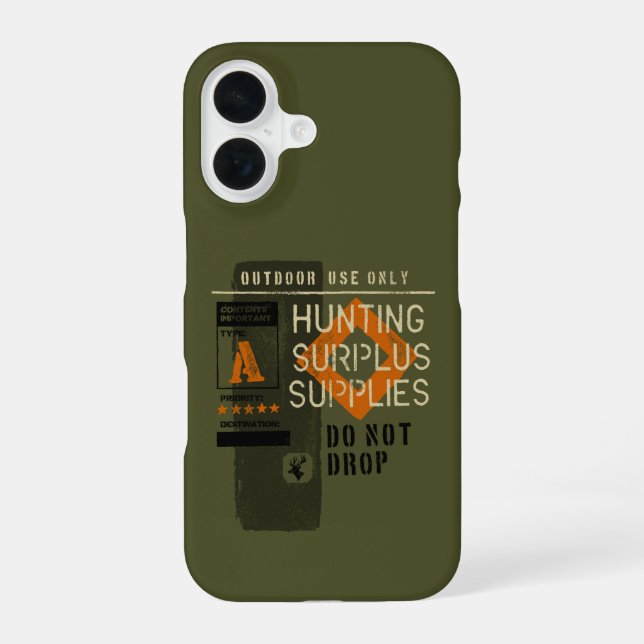 Coque iPhone 16 Cadeau graphique de chasseur de chasse unique Carg (Verso)