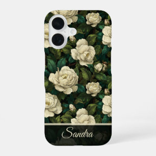Coque iPhone 16 Cadeau Promotion Mignon Gardenias Fleuris Personna